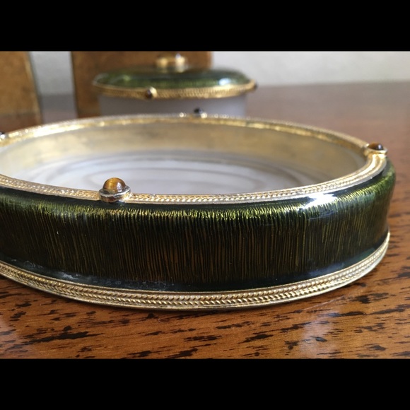 Mike & Ally Vintage Tiger Eye Bath Accessory Set - Picture 8 of 10